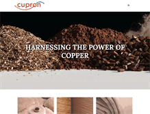 Tablet Screenshot of cupron.com